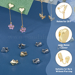 16 paio di orecchini a clip in lega con 8 stili&nbsp;FIND-FH0008-05