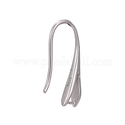 Anlaufschutz rhodinierte Ohrringhaken aus Sterlingsilber&nbsp;STER-K168-116P