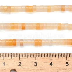 Chapelets de perles jaunes en aventurine naturelle&nbsp;G-Z110-A10-2x4mm-02