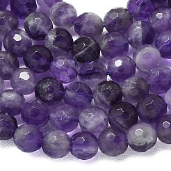 Natürliche Chevron-Amethyst-Perlenstränge&nbsp;G-B165-A09-6mm