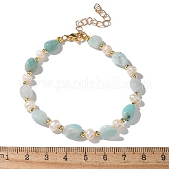 Natürliche amazonite Perlen Armbänder&nbsp;X-BJEW-JB05265-03