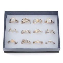 Kristall-Strass-Fingerring&nbsp;RJEW-MSMC002-17G