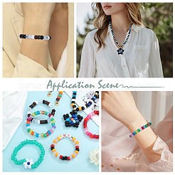 1200 pièce 6 styles de perles en plastique opaques et transparentes&nbsp;KY-SZ0001-51