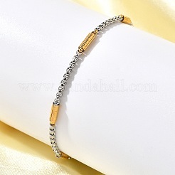 Bracciali a catena in acciaio inossidabile 304 per donna&nbsp;BJEW-C091-03C-GP