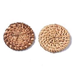 Handgefertigte geflochtene Perlen aus Rohrgeflecht / Rattan&nbsp;WOVE-Q075-04