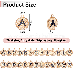 1 Beutel mit 26 Emaille-Anhängern aus Legierung&nbsp;ENAM-HS0001-09B