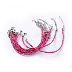 Moda intrecciato imitazione making cinturino in pelle&nbsp;BJEW-S076-005