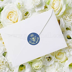 Adesivi goffrati in lamina d'oro autoadesiva in carta&nbsp;DIY-WH0434-012