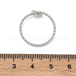 Offene Manschettenringe aus Edelstahl 304 für Damen&nbsp;RJEW-F206-01P