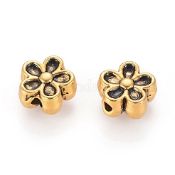 Tibetische stil legierung 3d blumenperlen&nbsp;GLF0476Y-NF
