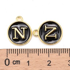 Breloques en alliage plaqué or&nbsp;LS-ENAM-S118-02N