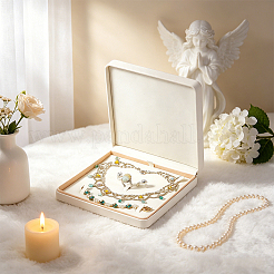 Aufbewahrungsboxen für Schmucksets aus PU-Leder&nbsp;CON-WH0107-139