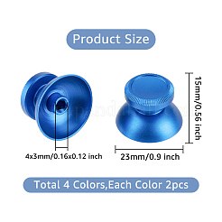 8 tapa de joystick de aluminio de 4 colores&nbsp;AJEW-FH0002-90