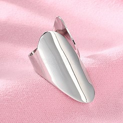 Anello polsino aperto in acciaio inossidabile 304 anti-ossidazione&nbsp;RJEW-Q775-01P