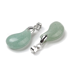 Pendenti avventurina verde naturale&nbsp;G-NH0025-14P-11