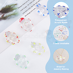 14 Stück transparente Acrylperlen in zwei Farben&nbsp;ACRC-DC0001-01