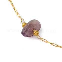 Bracelet en maille d'acier inoxydable 304 plaqué ionique (IP) pour femme&nbsp;BJEW-S003-04G