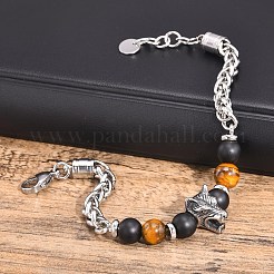 Tigerauge Perlen Armbänder&nbsp;PW-WG63DC0-01