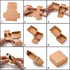 Kraftpapier Geschenkbox&nbsp;X-CON-K003-02A-01
