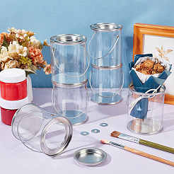 Durchsichtige Partygeschenkdosen aus Plastik&nbsp;CON-WH0086-220