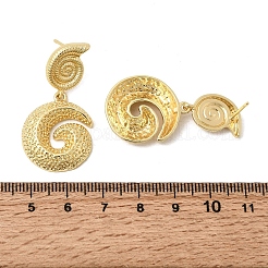 Boucles d'oreilles avec pendentif en laiton&nbsp;EJEW-D352-06G-05