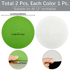 2 pz. 2 cuscinetti in feltro per CD colorati&nbsp;AJEW-CP0011-90