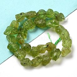 Rohe grobe natürliche Peridotperlenstränge&nbsp;G-P528-B05-01