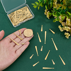 120pcs 4 Arten Messinganhänger&nbsp;KK-PH0014-81