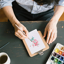50 Stück leere Grußkarten aus Papier&nbsp;DIY-WH0750-187