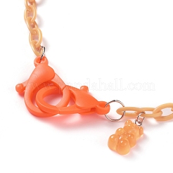 Colliers de chaîne de câble en plastique ABS personnalisés&nbsp;NJEW-JN03220