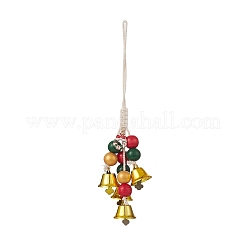 Décorations de pendentif en perles de bois de schima sur le thème de noël&nbsp;HJEW-JM00925