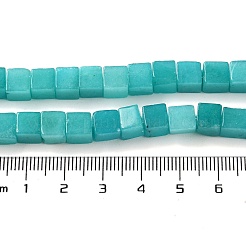 Naturales teñidos abalorios de jade blanco hebras&nbsp;G-Q008-C01-01D
