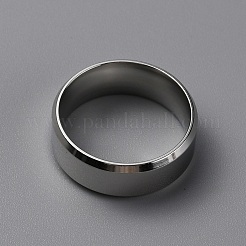 304 Edelstahl-Fingerringe mit breitem Band für Damen und Herren&nbsp;RJEW-WH0009-12E