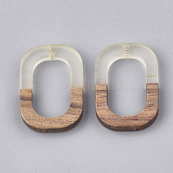 Pendentifs en bois de résine et de noyer&nbsp;RESI-S358-07B
