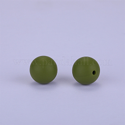 Perles focales rondes en silicone&nbsp;SI-JX0046A-137