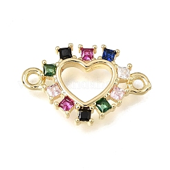 Ciondoli connettore in ottone con pavé di zirconi cubici&nbsp;KK-E802-15