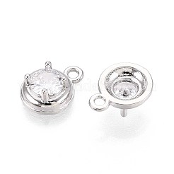 Pendentifs en laiton zircon cubique pavé&nbsp;KK-T071-41P