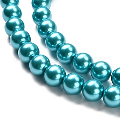Fili di perle di vetro ecologiche&nbsp;HY-A008-12mm-RB073