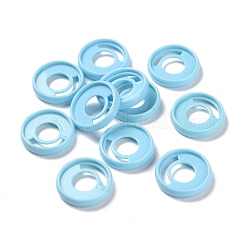 Dischi raccoglitori tondi ad anelli a foglia sciolta in resina&nbsp;FIND-WH0143-02A