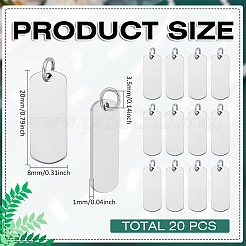 20 pendentif en acier inoxydable 201&nbsp;STAS-ME0001-94
