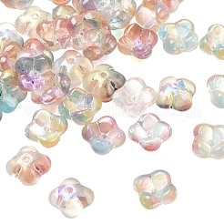 Galvanoplastie perles de verre transparentes&nbsp;GLAA-A045-03B