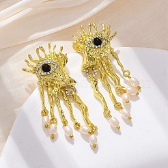 Orecchini pendenti in lega&nbsp;EJEW-M075-07G