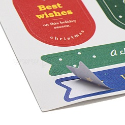Autocollant en papier sur le thème de Noël&nbsp;AJEW-Q151-02B