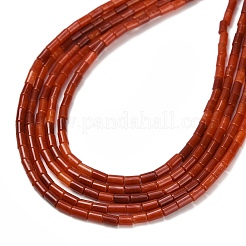 Gefärbt natürlichen weißen Jade Perlen Stränge&nbsp;G-P600-B07-01A