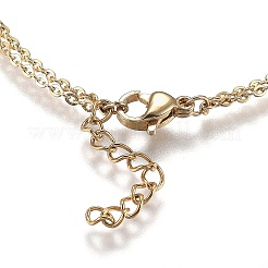 Braccialetti in ottone con micro pavé di zirconi trasparenti&nbsp;BJEW-Z003-20G