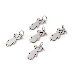 Pendentifs en acier inoxydable 201 anti-ternissement&nbsp;STAS-S105-LA415-1