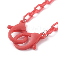 Colliers de chaîne de câbles acryliques opaques personnalisés&nbsp;NJEW-JN03432-07