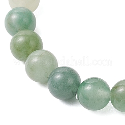 Pulseras naturales estiramiento aventurina verde&nbsp;BJEW-JB11968-02