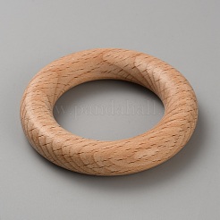 Unfertige Verbindungsringe aus Naturholz&nbsp;WOOD-WH20010-02D