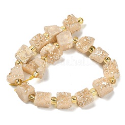 Galvani natürliche druzy Achat Perlen Stränge&nbsp;G-G289-01D
